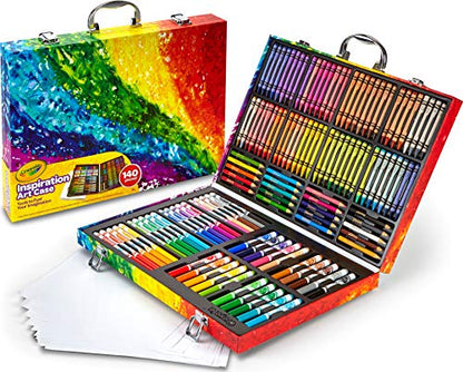 Crayola Inspiration Art Case Coloring Set - Space (140ct), Art Kit For Kids, Toys for Girls & Boys, Art Set, School Supplies, Gifts [Amazon Exclusive]