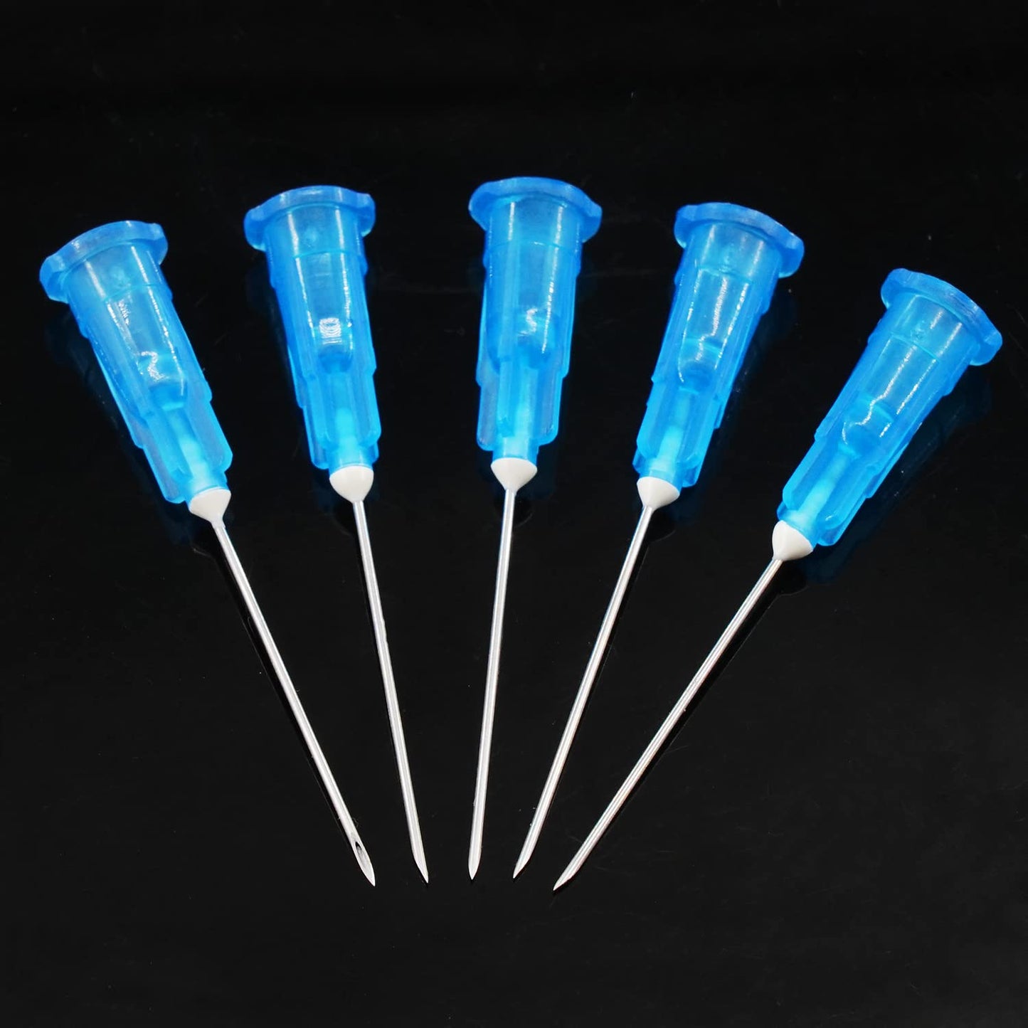 100 Pack 18Ga 1 Inch Sterile Disposable Injection Needle with Cap for Scientific and Industrial Dispensing Needl Accessories