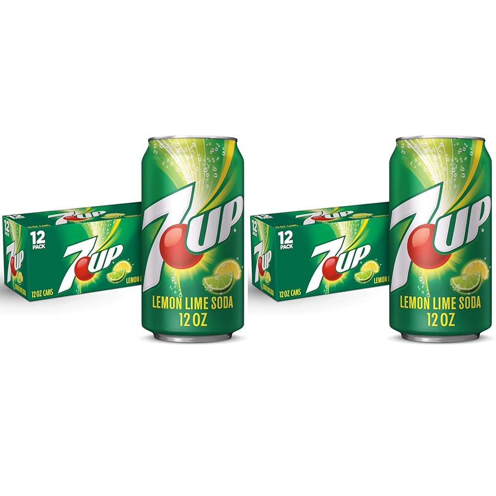 7UP Zero Sugar Lemon Lime Soda, 12 fl oz cans (Pack of 12)