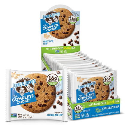 Lenny & Larry's The Complete Cookie, White Chocolate Flavored Macadamia, Soft Baked, 16g Plant Protein, Vegan, Non-GMO, 4 Ounce Cookie (Pack of 12)