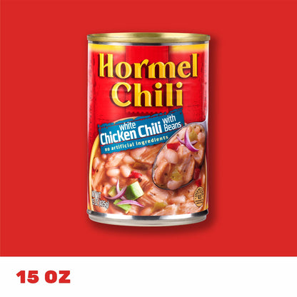 HORMEL Chili Chunky Beef Chili with Beans, No Artificial Ingredients, 15 Oz