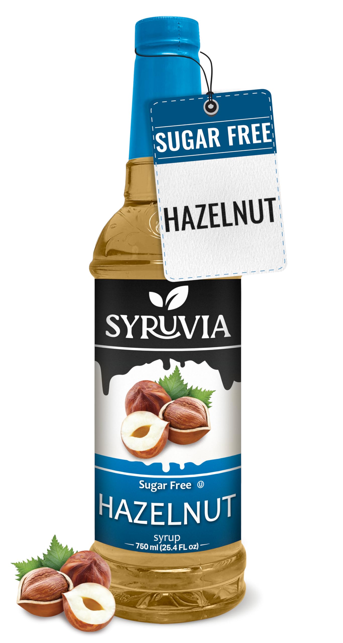 Syruvia Sugar-Free Lavender Syrup (25.4 fl oz) - Delicate Floral Bliss with Zero Added Sugar – Kosher, Gluten-Free, Perfect for Enhancing Beverages, Desserts, and Culinary Creations