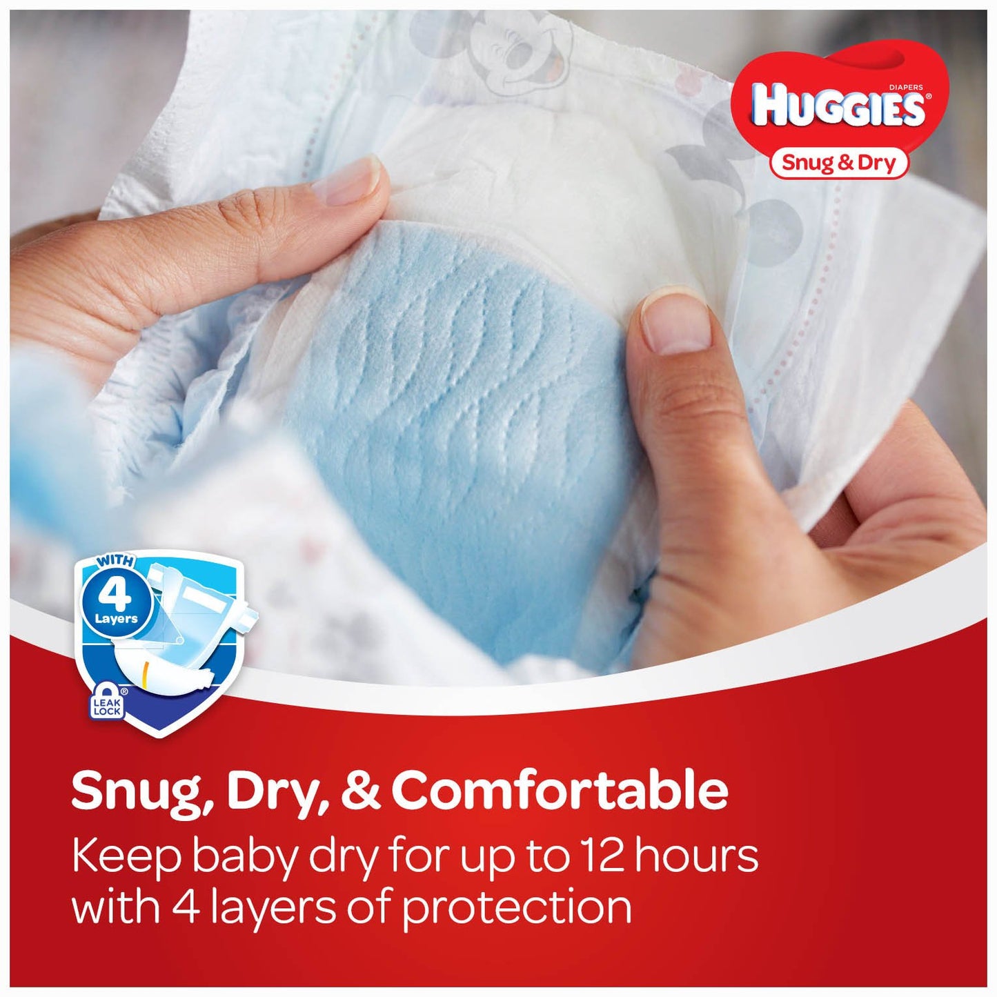 Huggies Size 2 Diapers, Snug & Dry Baby Diapers, Size 2 (12-18 lbs), 100 Count, Packaging May Vary