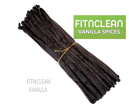 50 Organic Grade A Madagascar Vanilla Beans. Certified USDA Organic for Extract and all things Vanilla by FITNCLEAN VANILLA. ~5" Bulk Fresh Bourbon NON-GMO Pods.