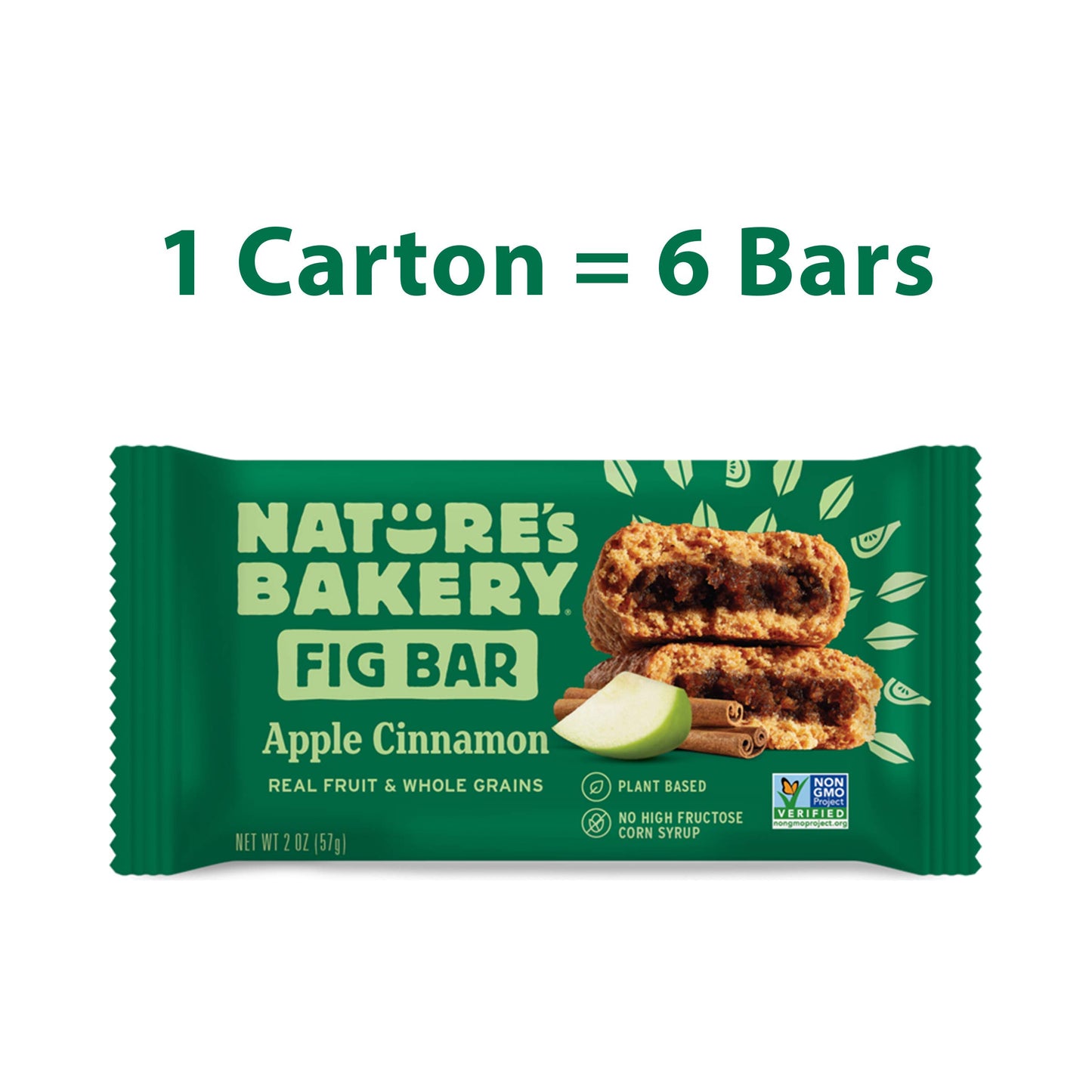 Nature's Bakery Fig Bar, Apple Cinnamon, 2 oz