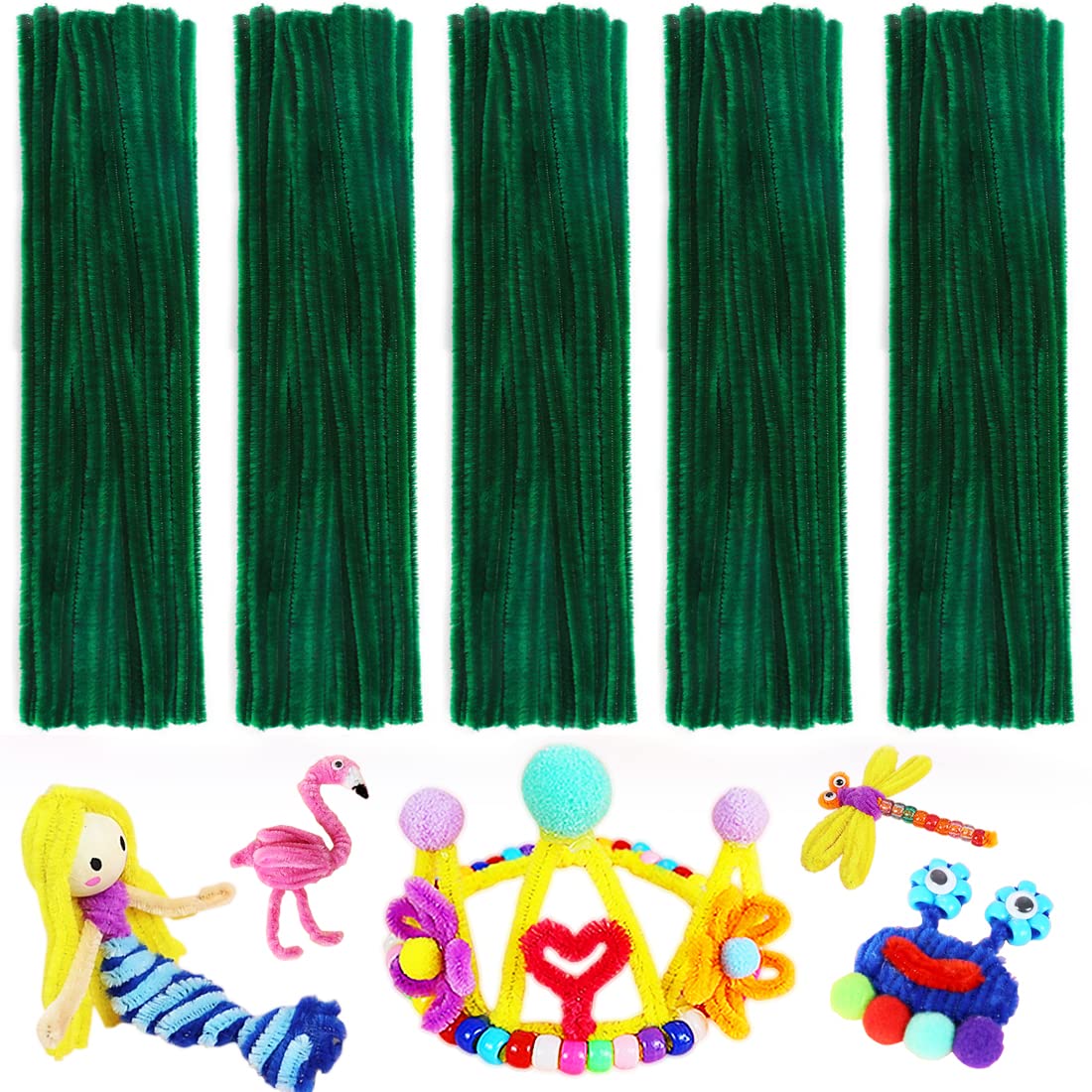 Pipe Cleaners, Pipe Cleaners Craft, Arts and Crafts, Crafts, Craft Supplies, Art Supplies (200 Multi-Color Pipe Cleaners)…