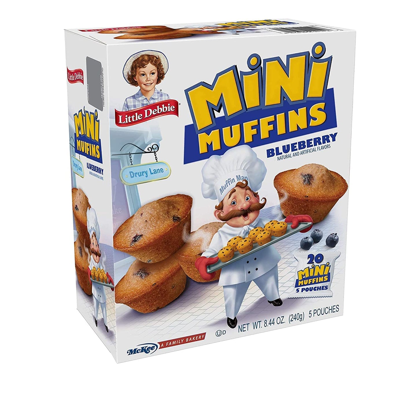 Little Debbie Chocolate Chip Mini Muffins, 5 Pouches, 8.44 OZ Box