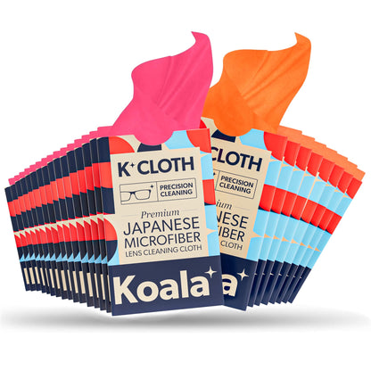 Koala Lens Cleaning Cloth | Japanese Microfiber | Glasses Cleaning Cloths | Eyeglass Lens Cleaner | Eyeglasses, Camera Lens, VR/AR Headset, and Screen Cleaning