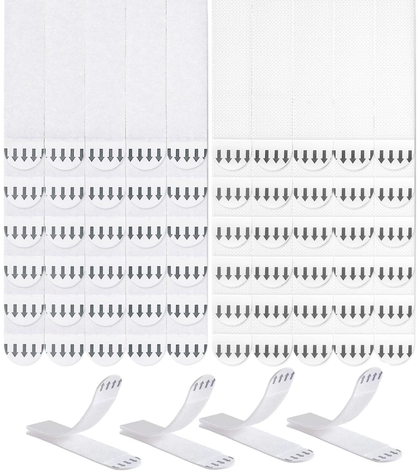 Large Picture Hanging Strips Heavy Duty,20-Pairs(40 Strips)Sticky Picture Hangers for Walls,Hanging Pictures without Nail,Damage Free No Nails Refill Adhesive Poster Strips for Frame Mounting Strips