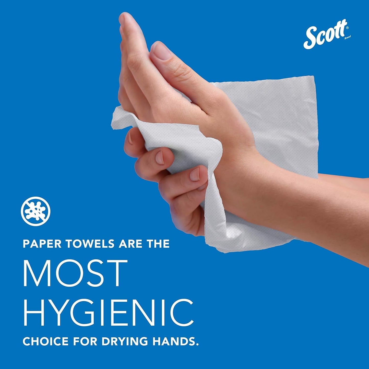 Scott® Multifold Paper Towels (01840), with Absorbency Pockets™, 9.2" x 9.4" sheets, White, Compact Case for Easy Storage, (250 Sheets/Pack, 16 Packs/Case, 4,000 Sheets/Case)