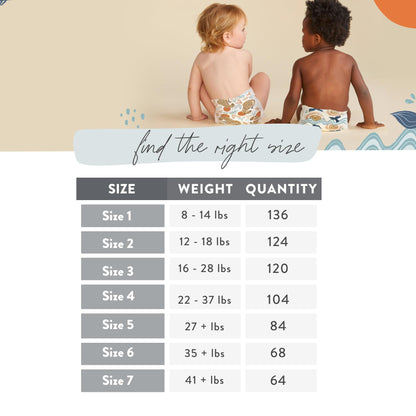 The Honest Company Clean Conscious Diapers | Plant-Based, Sustainable | Above It All + Pandas | Club Box, Size Newborn, 72 Count