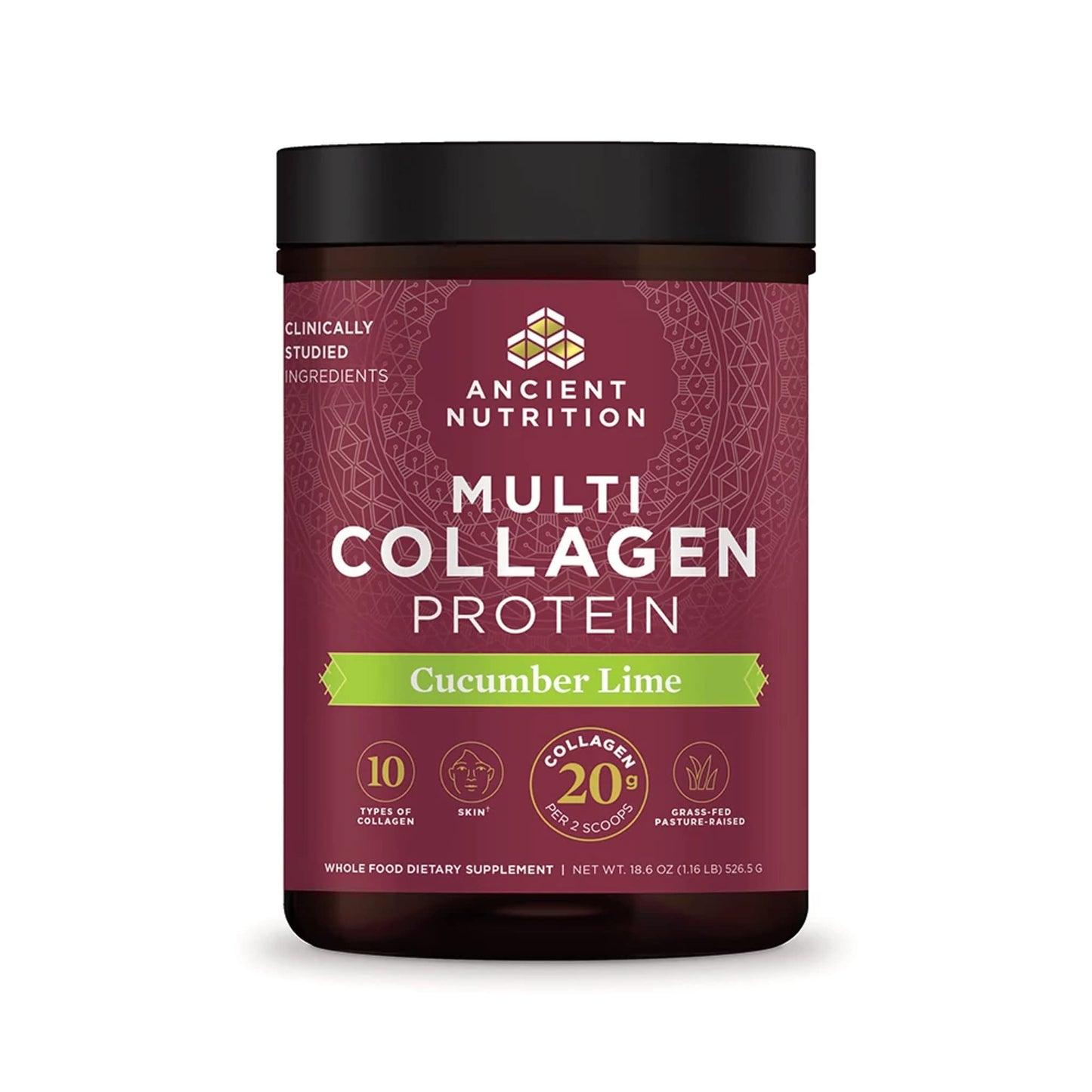 Ancient Nutrition Hydrolyzed Collagen Peptides Powder with Probiotics, Chocolate Multi Collagen Protein for Women and Men with Vitamin C, 24 Servings, Supports Skin and Nails, Gut Health, 10oz