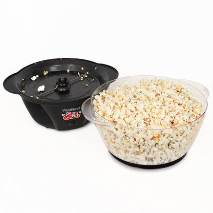 West Bend Stir Crazy Popcorn Machine Electric Hot Oil Popper Includes Large Lid for Serving Bowl and Convenient Nesting Storage, 6-Quart, Red