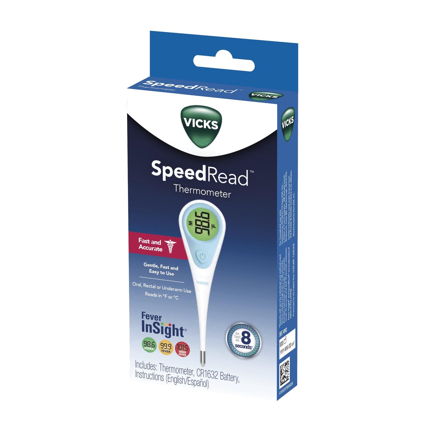 Vicks SpeedRead V912US Digital Thermometer, 1 Count (Pack of 1)