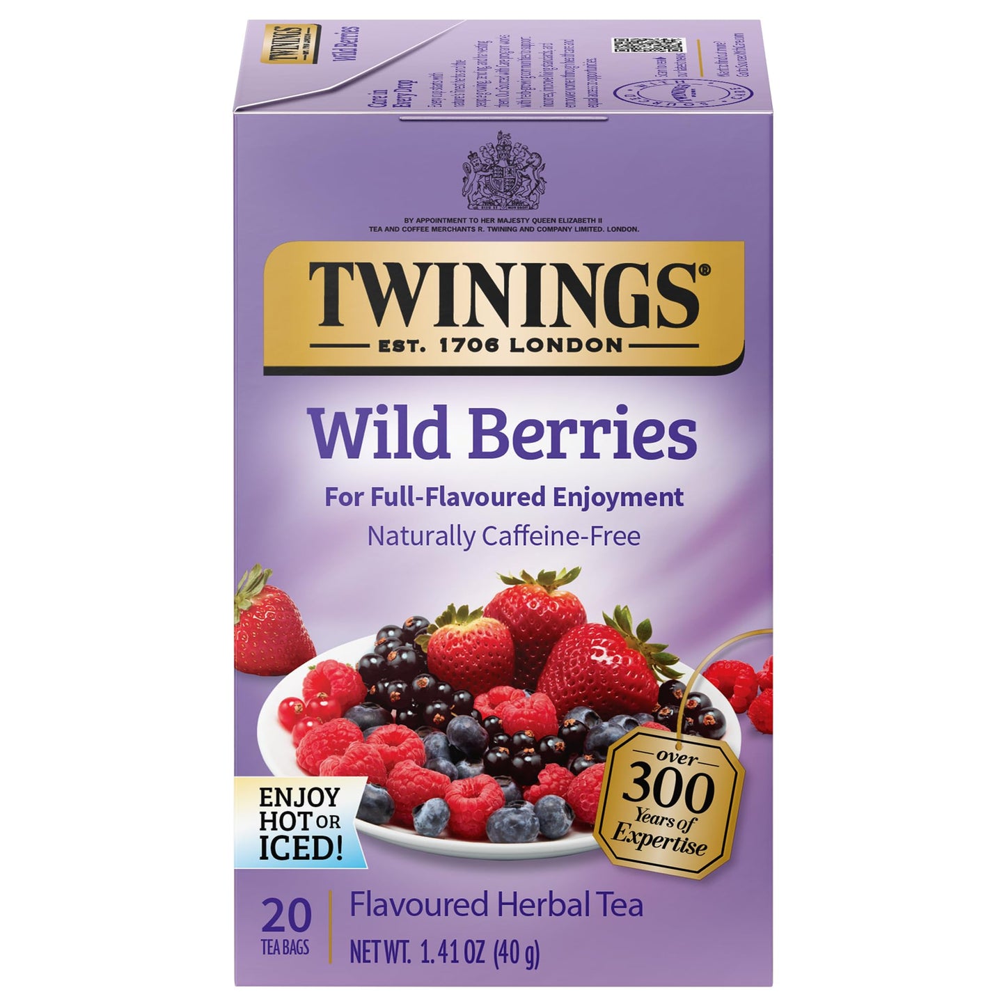 Twinings English Breakfast Black Tea, 100 Individually Wrapped Tea Bags, Smooth, Flavourful, Robust, Caffeinated, Enjoy Hot or Iced