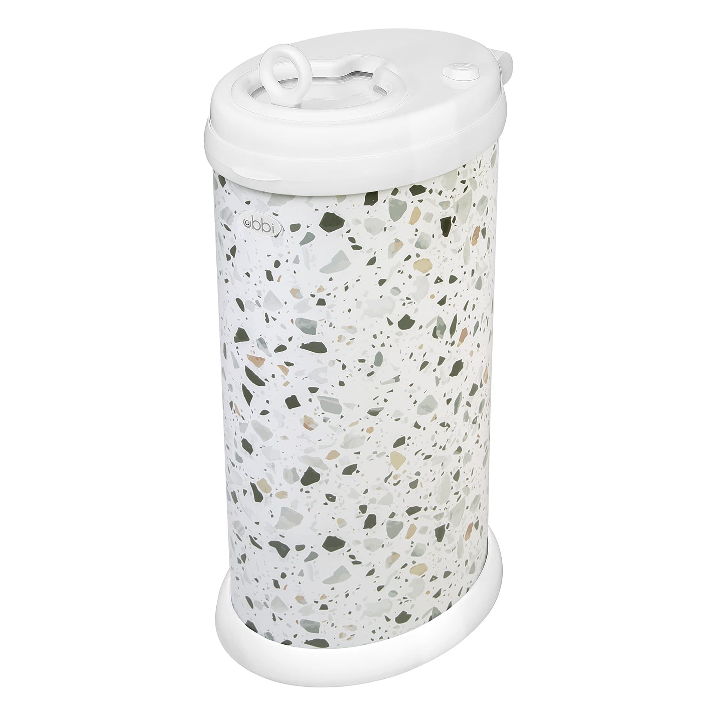 Ubbi Steel Diaper Pail, Odor Locking, No Special Bag Required, Award-Winning, Registry Must-Have, White