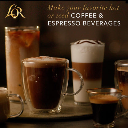 L'OR Espresso Capsules, 50 Count Mild Variety Pack, Single-Serve Aluminum Coffee Capsules Compatible with the L’OR BARISTA System & *Nespresso Original Machines