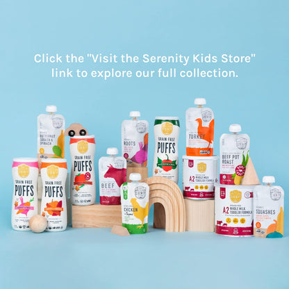 Serenity Kids 6+ Months Grain Free Puffs Toddler & Baby Snack | No Added Sugar, Gluten & Rice Free, Allergen Free | Made with Organic Cassava, Veggies, and Herbs | Puffs Variety Pack | 6 Count