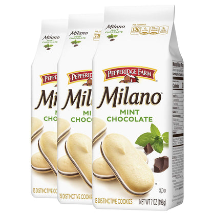 Pepperidge Farm Milano Milk Chocolate Cookies, 6 OZ Bag (15 Cookies)