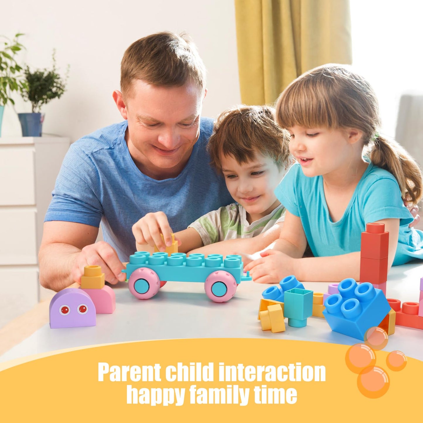 Top STEM Soft Building Block Sets for Kids Aged 18 months to 6 years old.Mega Building Blocks for preschool.Large Construction Block Toys for Toddler to Improve Imagination、Creativity、Hands-on Ability