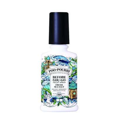 Poo-Pourri Before-You-Go Toilet Spray, Beach Bum, 1 Fl Oz Pocket Travel Size - Coconut, Orchid and Toasted Praline