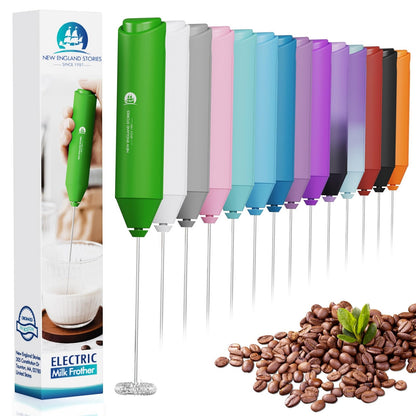 Powerful Milk Frother Handheld Foam Maker, Mini Whisk Drink Mixer for Coffee, Cappuccino, Latte, Matcha, Hot Chocolate, No Stand, Galaxy