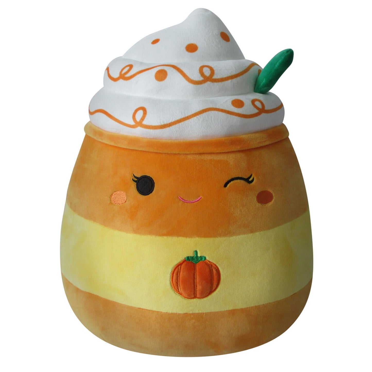 Squishmallows Original 14-Inch Delindy Orange Pumpkin Spice Latte - Large Ultrasoft Official Jazwares Plush