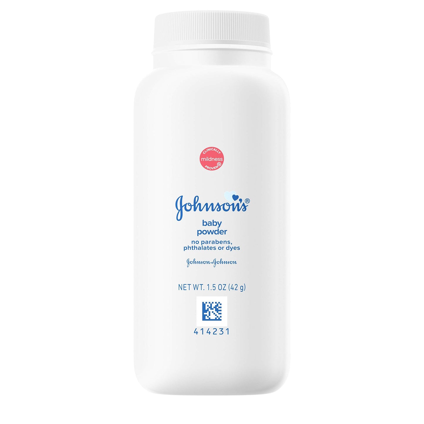 Johnson's Baby Powder, Naturally Derived Cornstarch with Aloe & Vitamin E for Delicate Skin, Hypoallergenic and Free of Parabens, Phthalates, and Dyes for Gentle Baby Skin Care, 15 oz