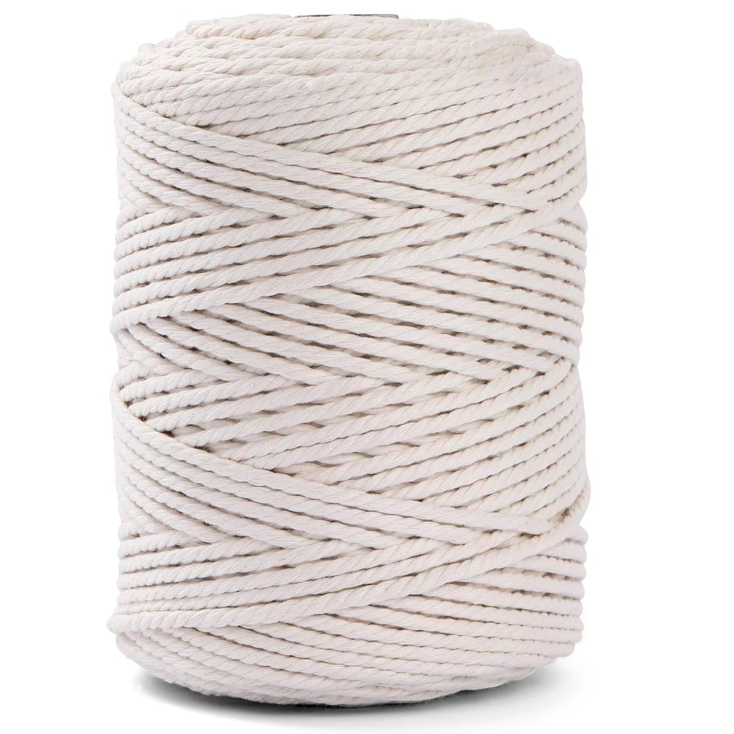 NOANTA Natural Macrame Cord 3mm x 109Yards, Beige Macrame Rope, Cotton Cord for Wall Hanging, Plant Hangers, Christmas Crafts, Knitting