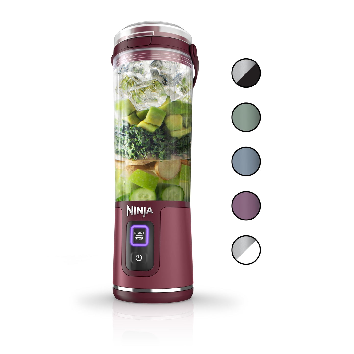 Ninja BC151EM Blast Portable Blender, Cordless, 18oz. Vessel, Personal Blender-for Shakes & Smoothies, BPA Free, Leakproof-Lid & Sip Spout, USB-C Rechargeable, Dishwasher Safe Parts