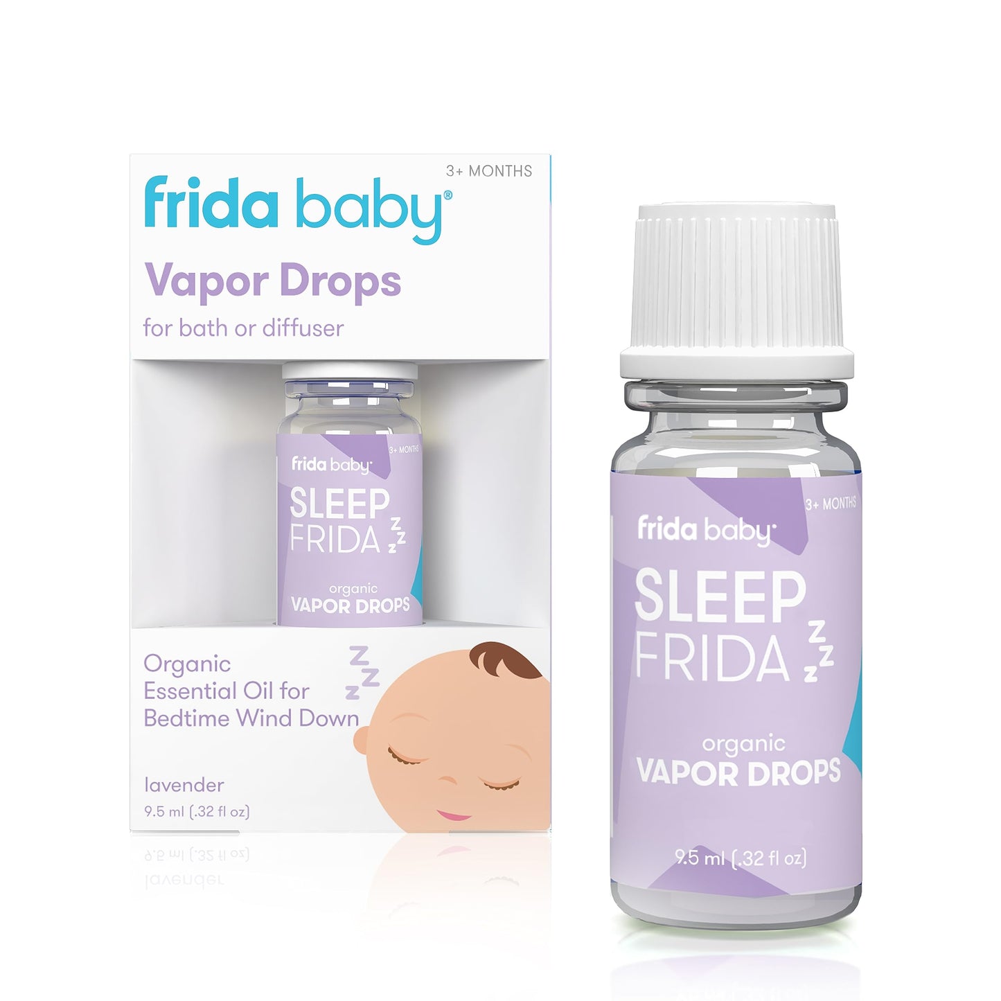 Frida Baby Breathefrida Vapor Bath Drops, Eucalyptus Essential Oil for Humidifier, Aromatherapy Oil Help Baby Breathe Easy