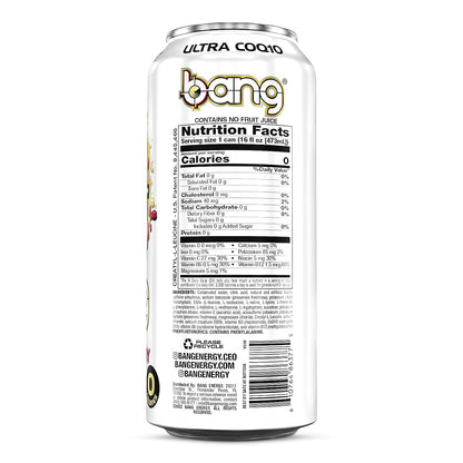 Bang Energy Bangster Berry, Sugar-Free Energy Drink, 16-Ounce (Pack of 12)