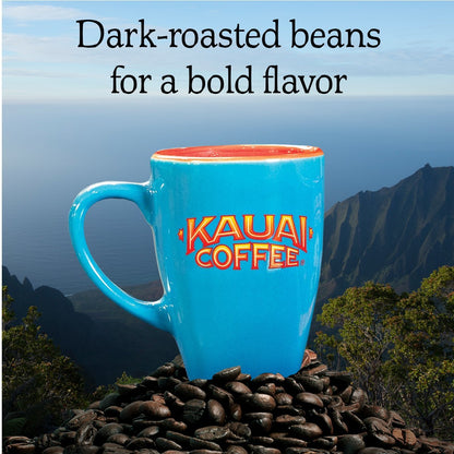 Kauai Coffee Na Pali Coast Dark Roast - Compatible with Keurig Pods K-Cup Brewers (1 Pack of 24 Single-Serve Cups)