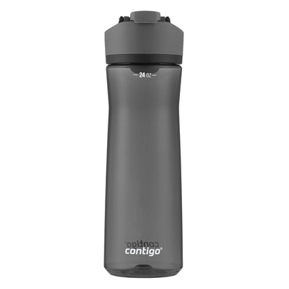 Contigo AUTOSEAL Cortland 24oz Water Bottle, BPA-Free Plastic, Spill, Leak-Proof Lid, and Carry Handle, Dishwasher Safe, Spirulina, 24 Ounce (Pack of 1)