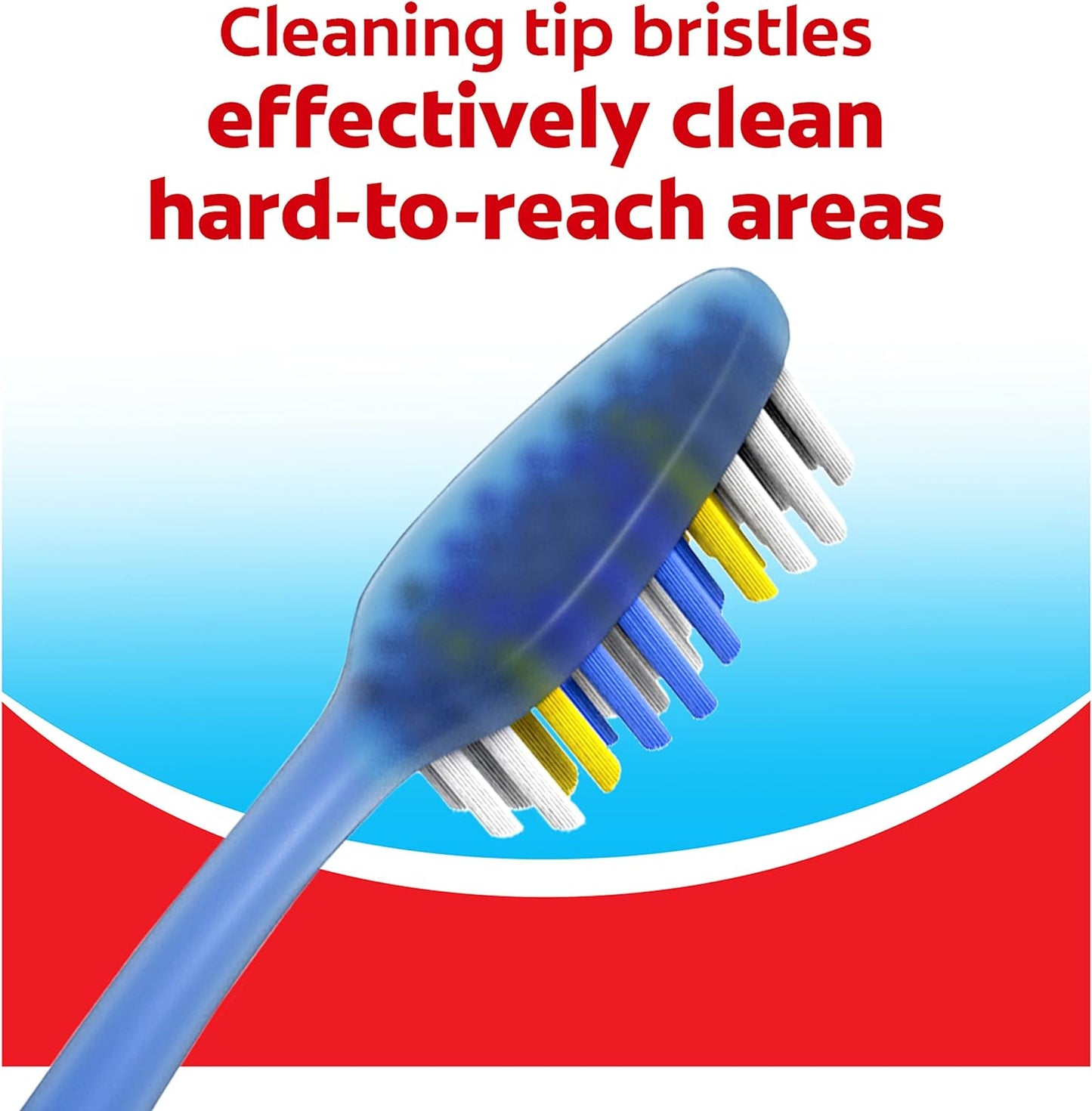 Colgate Extra Clean Toothbrush, Soft Toothbrush for Adults Packaging May Vary, 6 Count