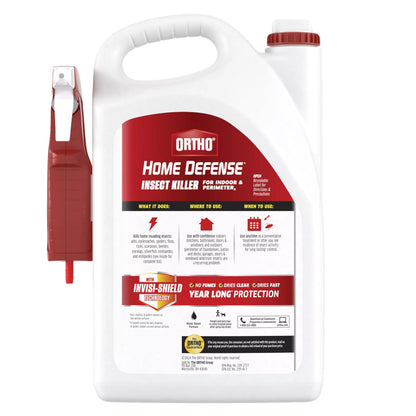 Ortho Home Defense Insect Killer for Indoor & Perimeter2 with Comfort Wand, Controls Ants, Roaches, and Spiders, 1.1 gal., 1 Pack