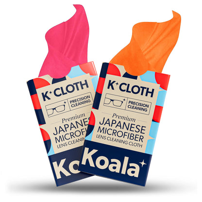 Koala Lens Cleaning Cloth | Japanese Microfiber | Glasses Cleaning Cloths | Eyeglass Lens Cleaner | Eyeglasses, Camera Lens, VR/AR Headset, and Screen Cleaning