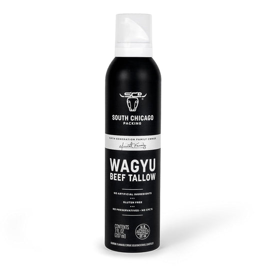 South Chicago Packing Wagyu Beef Tallow Spray, Umami-Rich, Flavorful, Perfect for Sauteing, Stir-frying and Grilling, Nonstick Cooking Oil, 7 Fl Oz