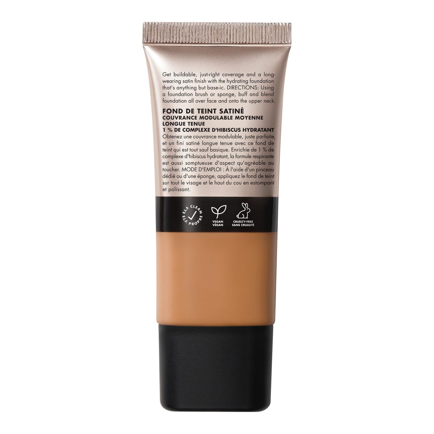 e.l.f. Soft Glam Foundation, Medium Coverage, Long-Lasting & Buildable Foundation For A Smooth, Satin Finish, Vegan & Cruelty-Free, 10 Fair Cool