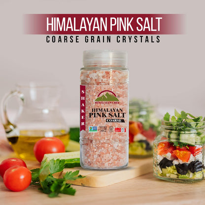 Himalayan Chef Pink Himalayan Salt Coarse Grain, Plastic Jar - 5 lbs. For Refill Grinders