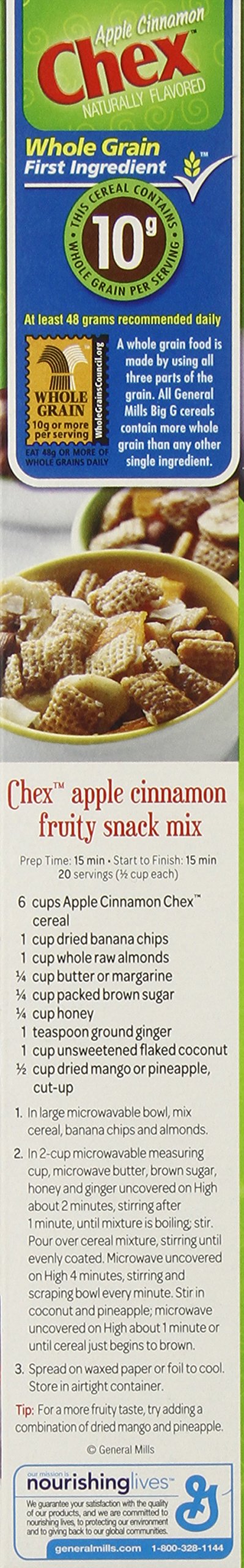 Chex AppleCinnamonBreakfast Cereal, Gluten Free, 12 oz