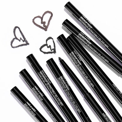 wet n wild Mega Last Breakup Proof Eyeliner, Quick Drying, Waterproof, 16-Hour Wear - Cruelty-Free & Vegan - Blackest Black