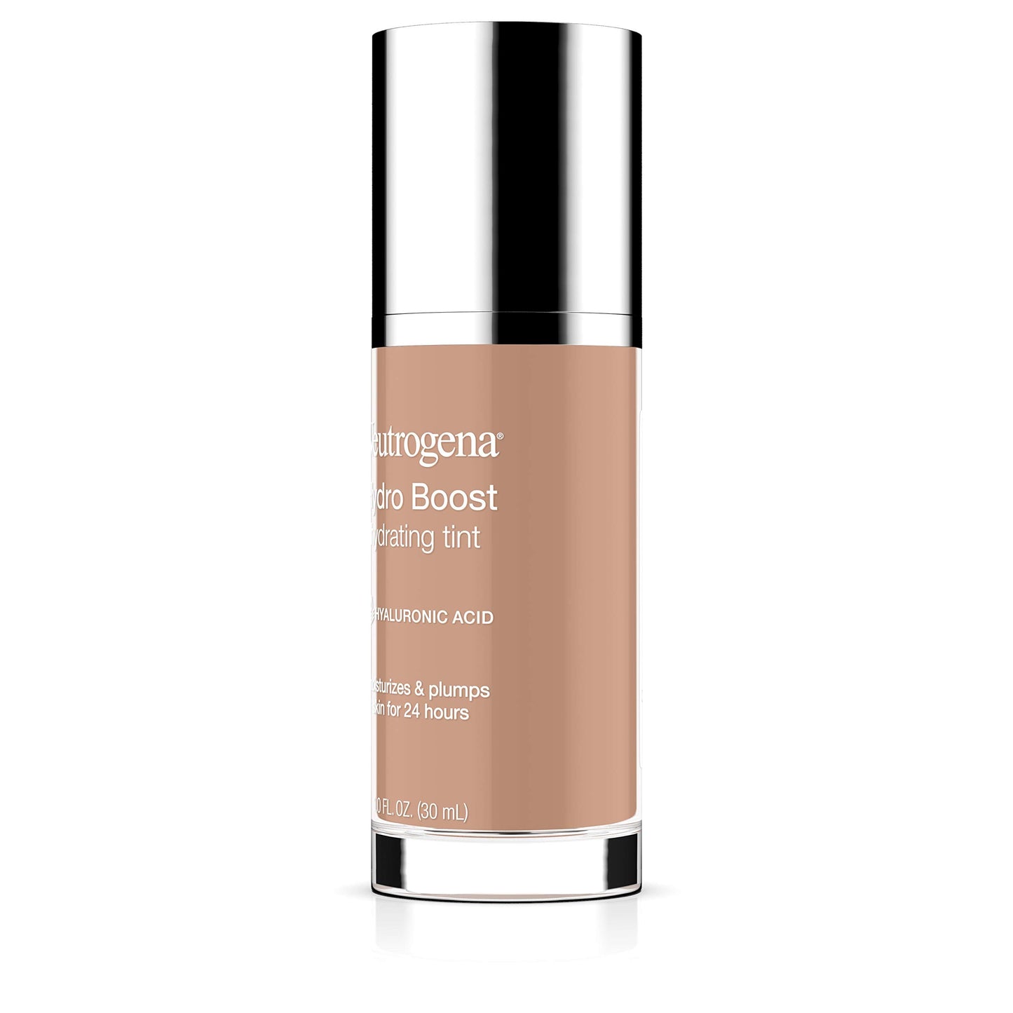 Neutrogena Hydro Boost Hydrating Tint with Hyaluronic Acid, Lightweight Water Gel Formula, Moisturizing, Oil-Free & Non-Comedogenic Liquid Foundation Makeup, 20 Natural Ivory, 1.0 fl. oz