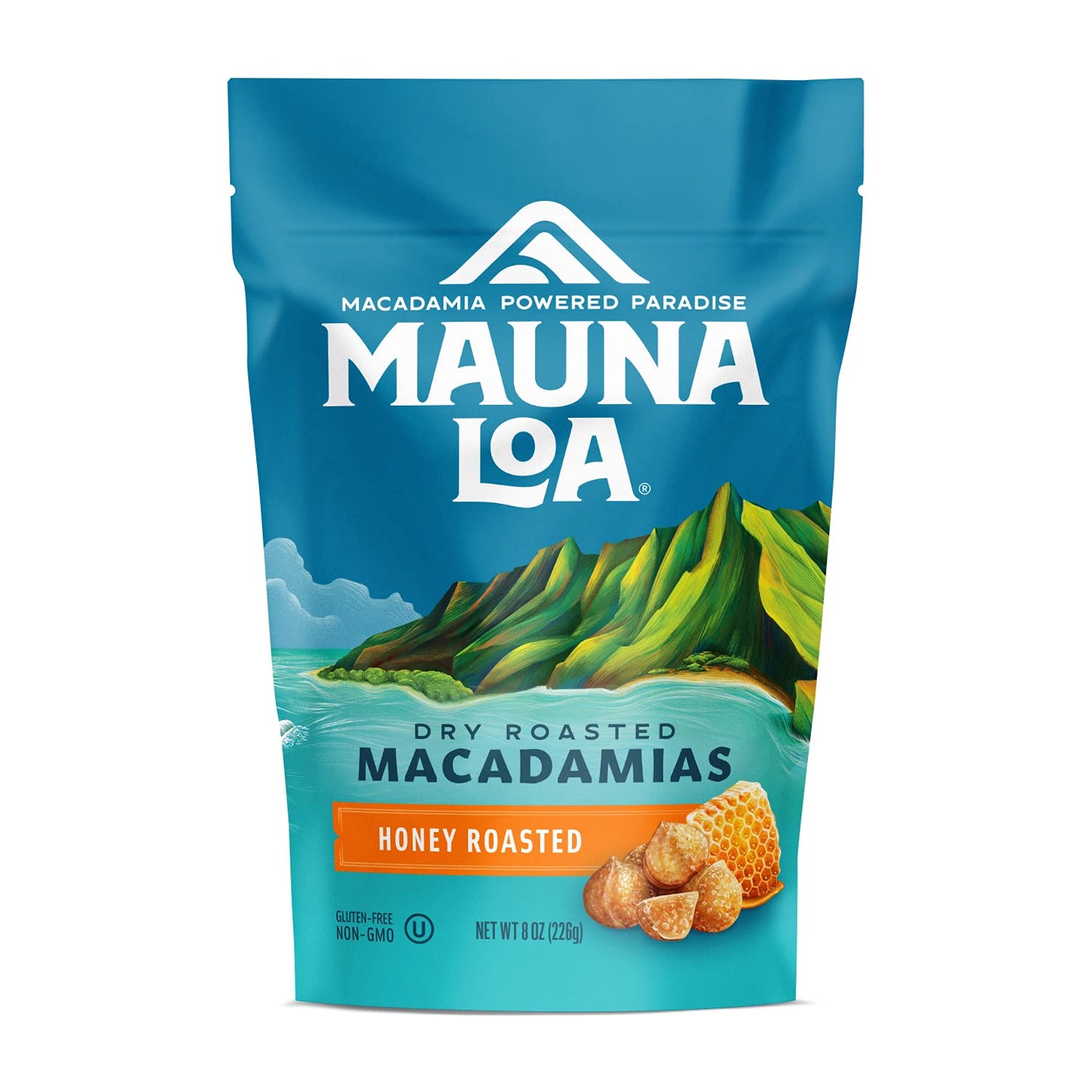 Mauna Loa Premium Hawaiian Roasted Macadamia Nuts, Sea Salt Flavor, 8 Oz