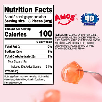 Amos Peelable Mango Candy, Peelerz Gummy Mango Peeling Candy,Resealable 2.19oz Bag (Pack of 3)