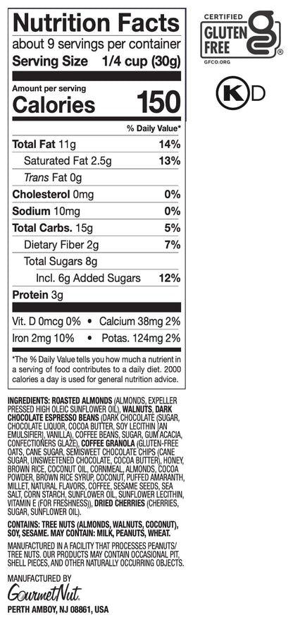 Power Up Trail Mix, Mega Omega Trail Mix, Non-GMO, Vegan, Gluten Free, No Artificial Ingredients, Gourmet Nut, 14 Ounce Bag