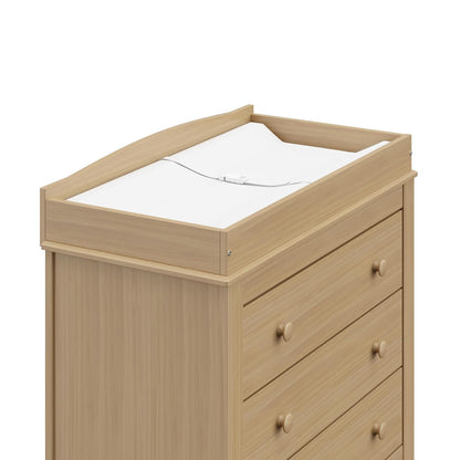 Graco Noah 3 Drawer Chest with Changing Topper (Driftwood) - GREENGUARD Gold Certified, Dresser for Nursery, 3 Drawer Dresser, Kids Dresser, Nursery Dresser Drawer Organizer, Chest of Drawers