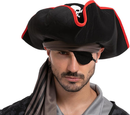 Spooktacular Creations Adult Men Pirate Costume for Halloween, Costume Party, Trick or Treating, Cosplay Party (Large)