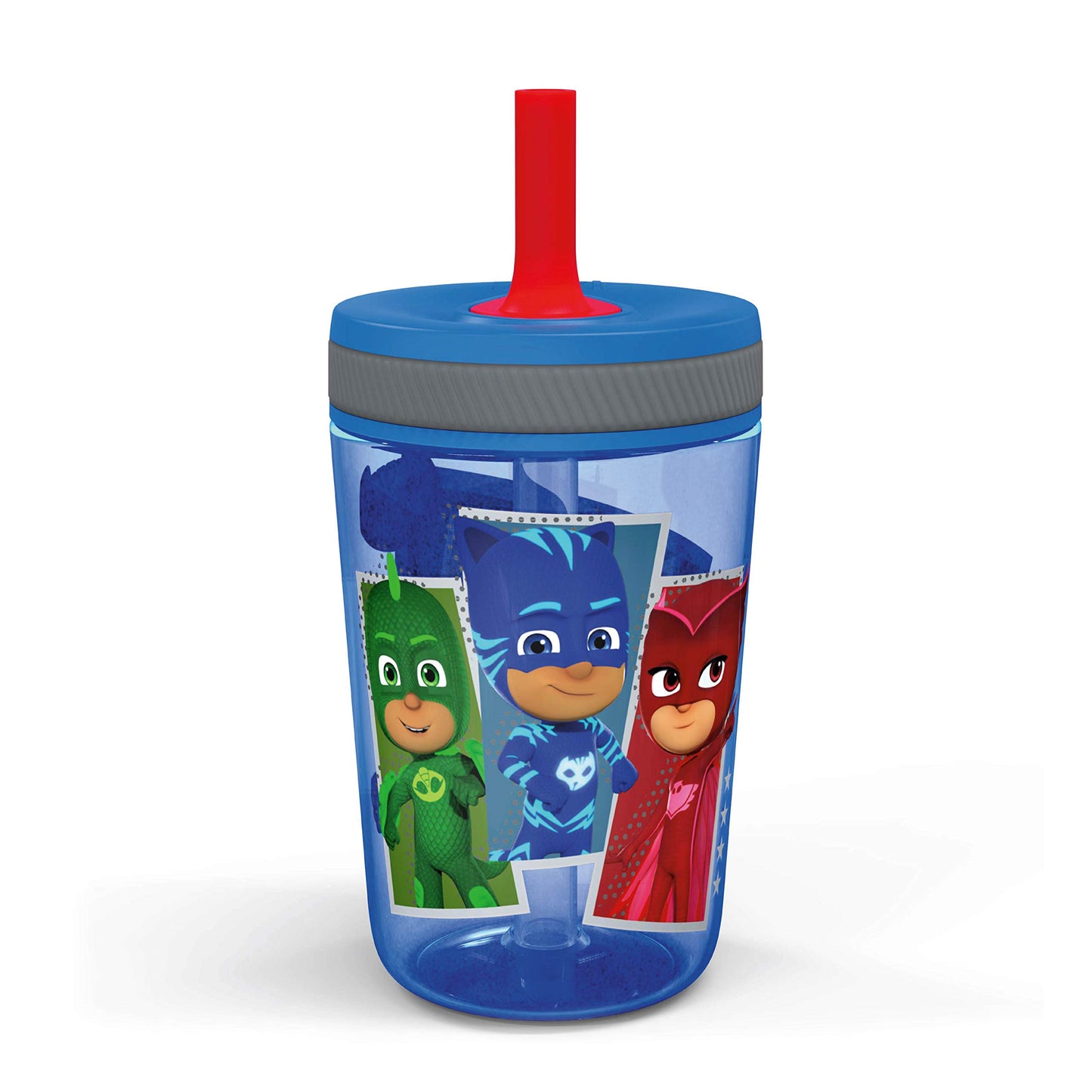 Zak Designs 15oz Bluey Kelso Tumbler Set, BPA-Free Leak-Proof Screw-On Lid with Straw Made of Durable Plastic and Silicone, Perfect Bundle for Kids, 2 Count (Pack of 1)