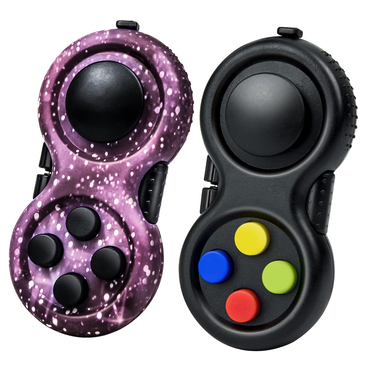 WTYCD Original Fidget Toy Game, Rubberized classical Controller Fidget Concentration Toy with 8-Fidget Functions and Lanyard - Excellent for Relieving Stress and Anxiety